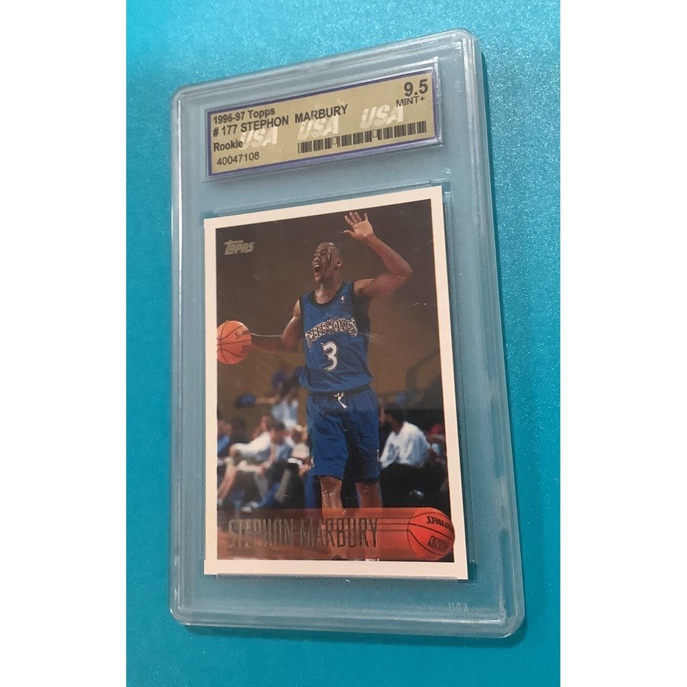 Stephon Marbury 1996 Topps #177 USA 9.5- Rookie